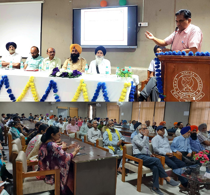 ਬਲਜਿੰਦਰ ਮਾਨ ਦੀ ਵਰਤਕ ਪੁਸਤਕ 'ਗਿਆਨ ਦੇ ਗਹਿਣੇ ' ਖਾਲਸਾ ਕਾਲਜ ਮਾਹਿਲਪੁਰ ਵਿੱਚ ਜਾਰੀ